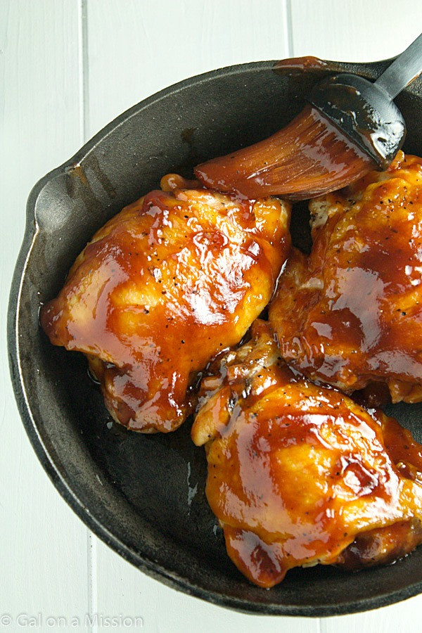 Barbecue Chicken Thighs
 Baked BBQ Chicken Thighs Gal on a Mission
