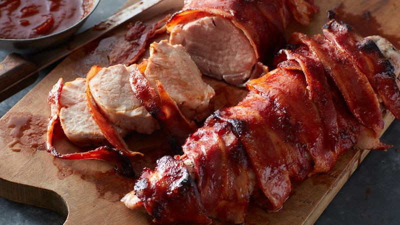 Barbecue Pork Loin
 Bacon Wrapped Barbecue Pork Tenderloin Recipe