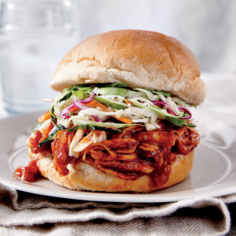 Barbecued Chicken Sandwiches
 coleslaw for bbq sandwich