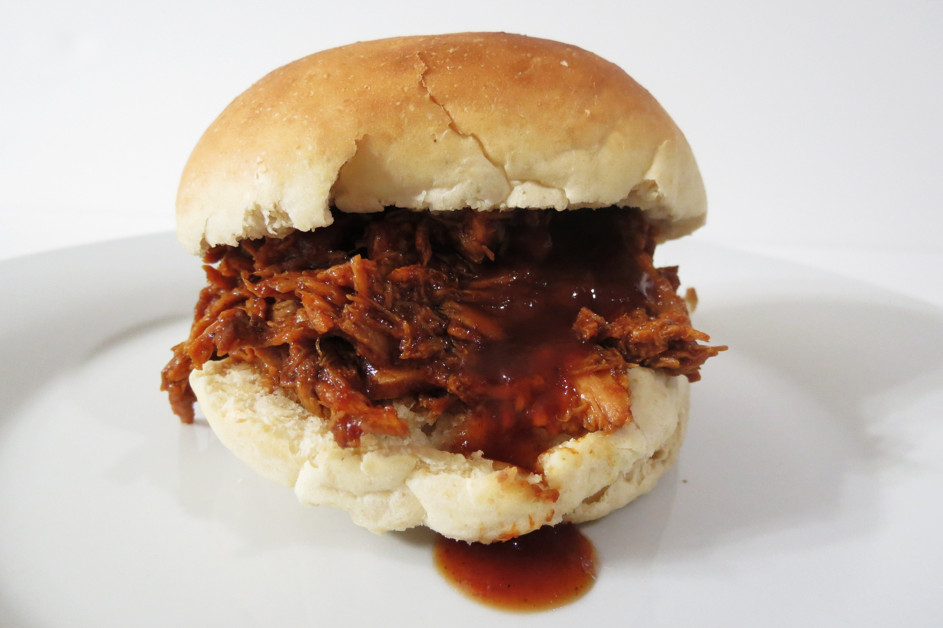 Barbecued Chicken Sandwiches
 Shredded Barbecue Chicken and Homemade Rolls