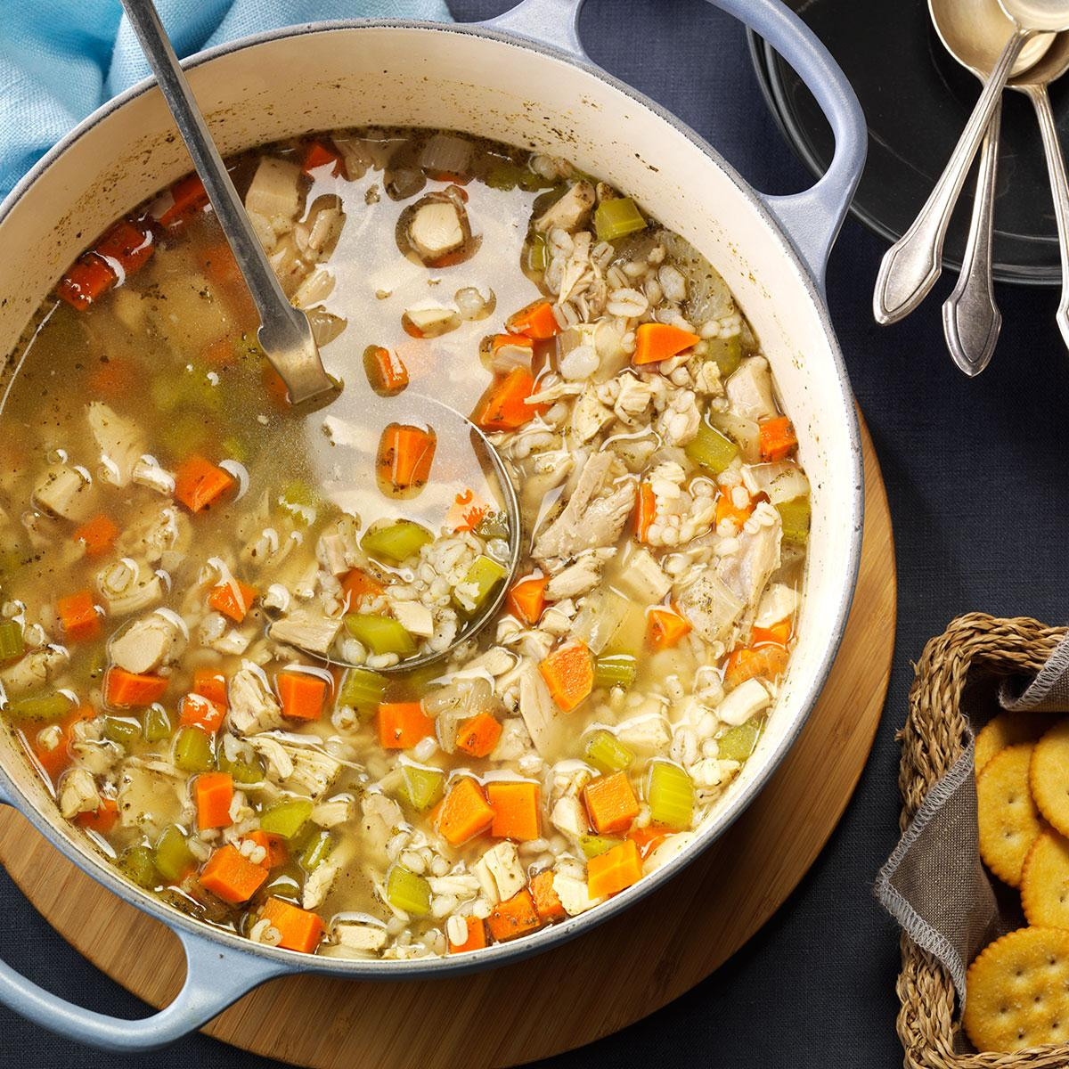 Barley Soup Recipes
 Chicken Barley Soup Recipe