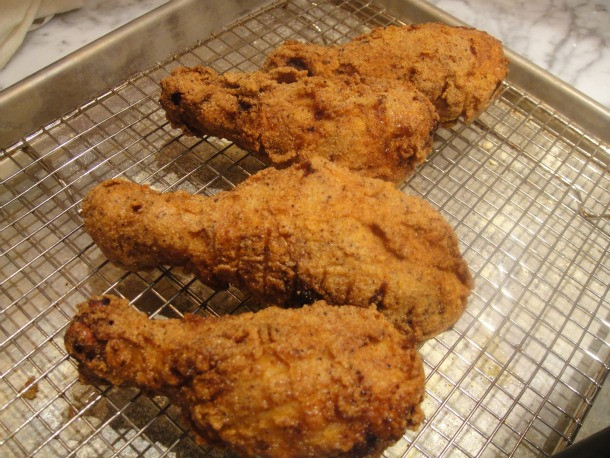 Batter Fried Chicken
 Cook the Book Tea Brined Batter Fried Picnic Chicken