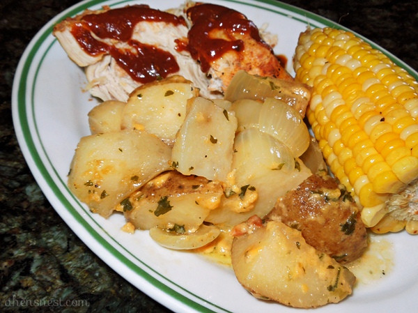 Bbq Chicken Dinner
 Crockpot Cooking Layered Barbecue Chicken Dinner A Hen