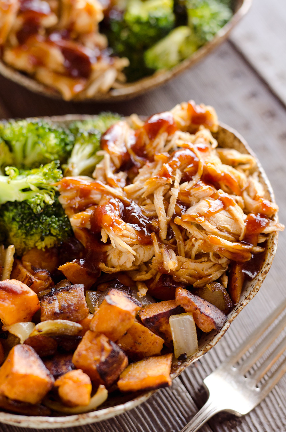 Bbq Chicken Dinner
 BBQ Chicken & Roasted Sweet Potato Bowls Easy Meal Prep