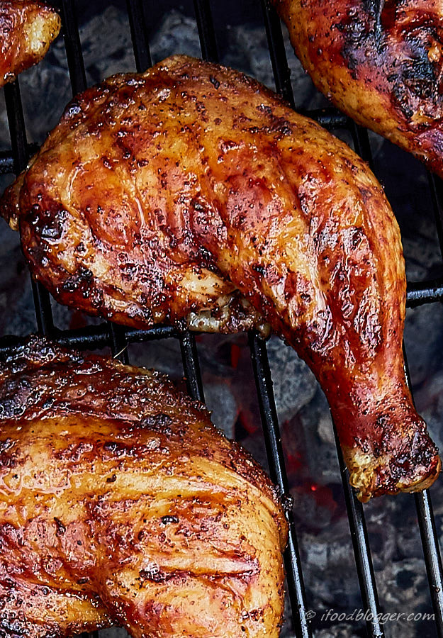 Bbq Chicken Legs On Grill
 Kickin Grilled Chicken Legs i FOOD Blogger