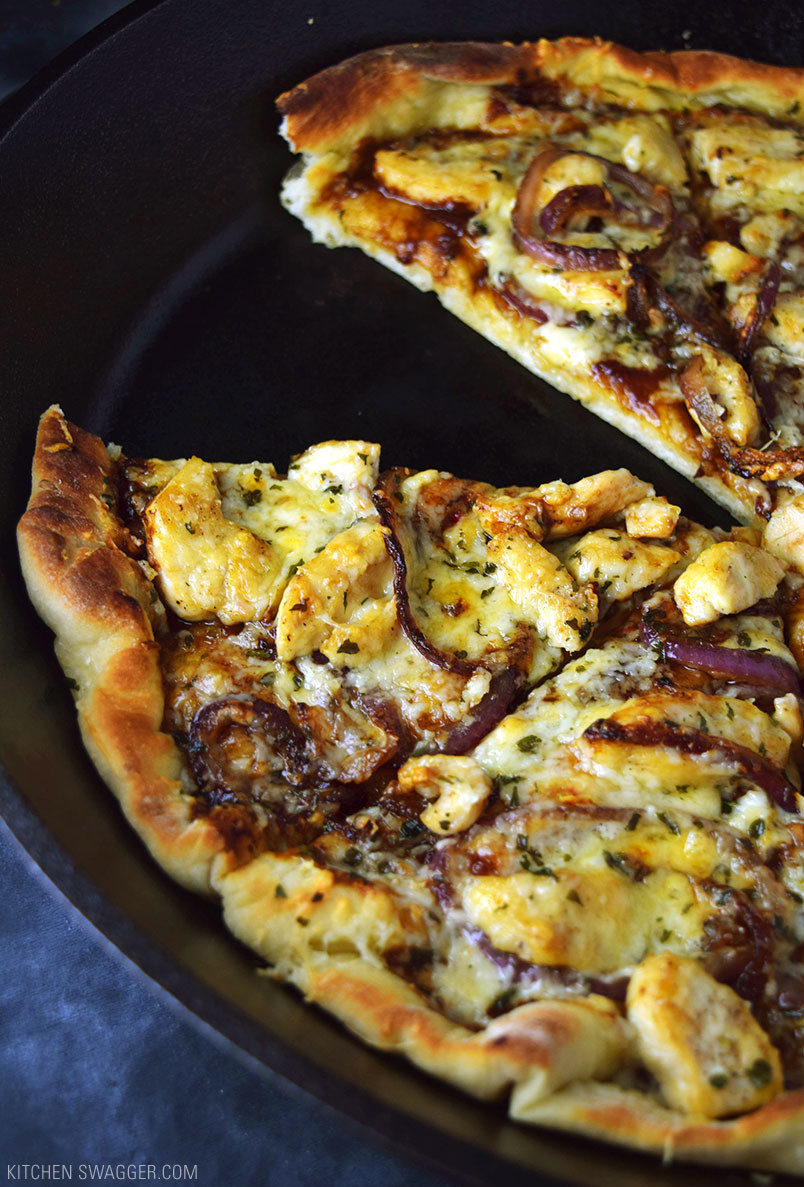 Bbq Chicken Pizza Recipe
 Skillet BBQ Chicken Pizza Recipe