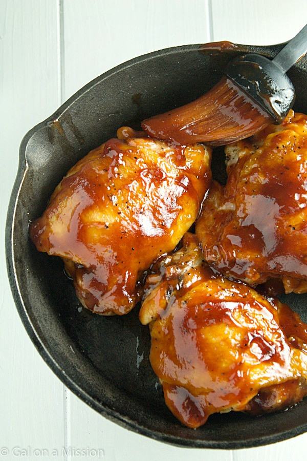 Bbq Chicken Thighs In Oven
 slow cooked bbq chicken thighs in oven