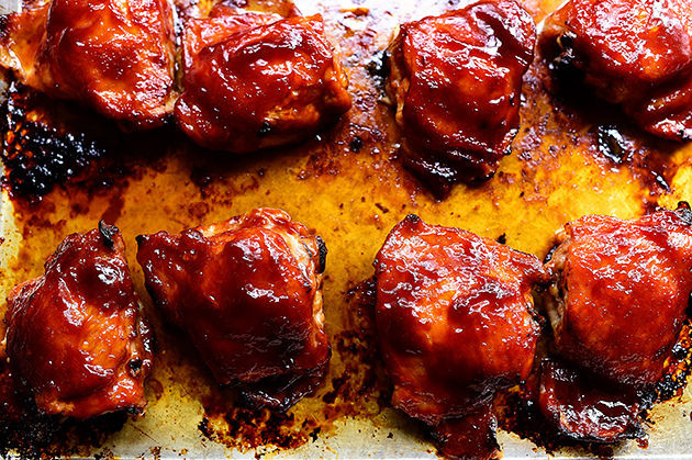 Bbq Chicken Thighs In Oven
 Oven BBQ Chicken