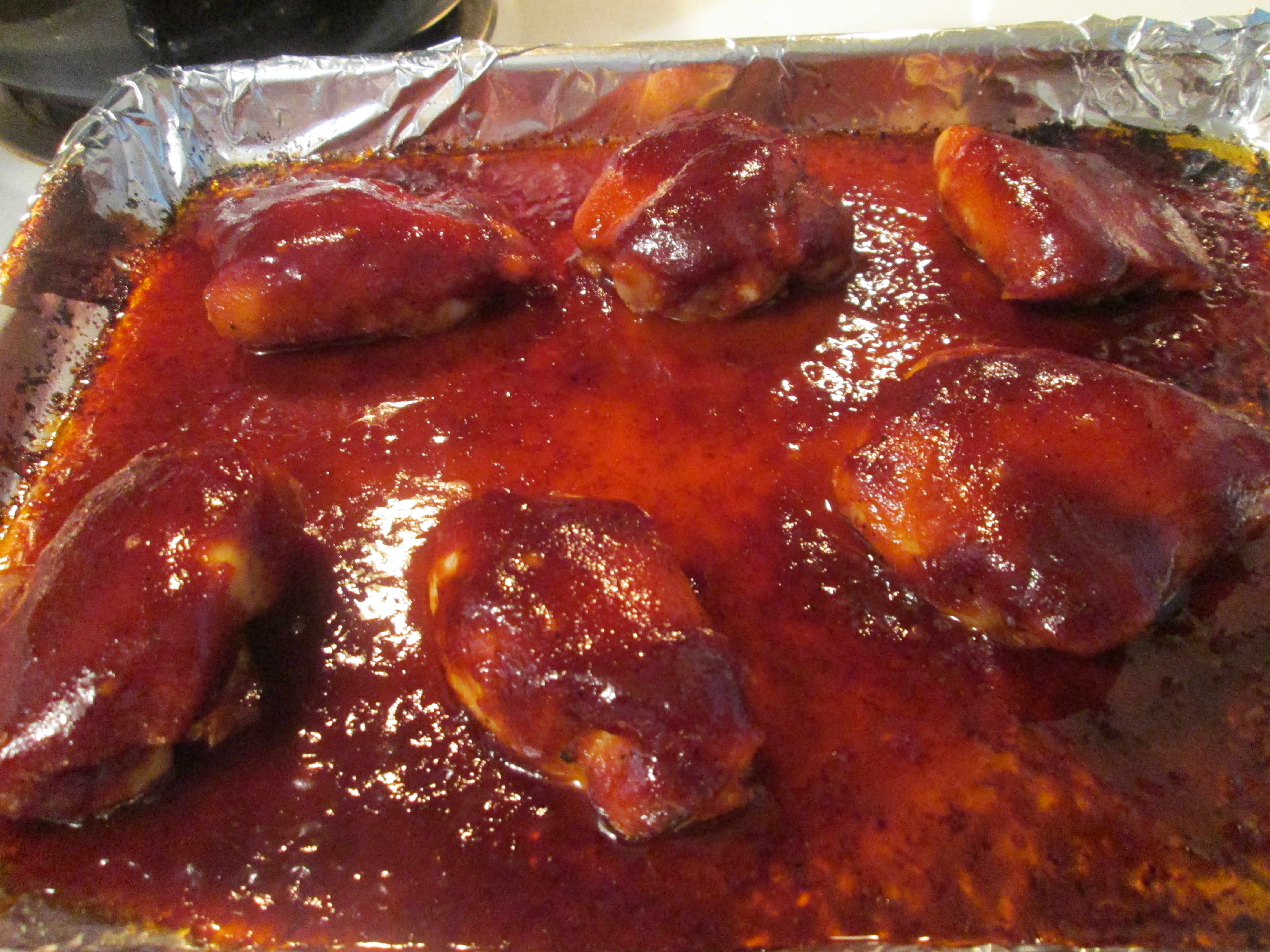 Bbq Chicken Thighs In Oven
 Oven Roasted BBQ Chicken Thighs