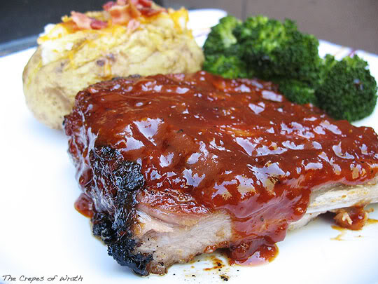 Bbq Pork Ribs In Oven
 Oven Baked BBQ Pork Ribs The Crepes of Wrath