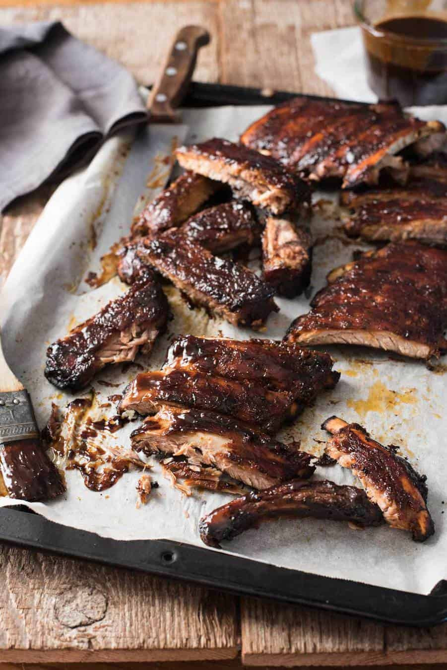 Bbq Pork Ribs In Oven
 Oven Baked Barbecue Pork Ribs