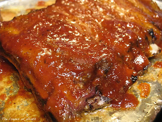 Bbq Pork Ribs In Oven
 Oven Baked BBQ Pork Ribs The Crepes of Wrath
