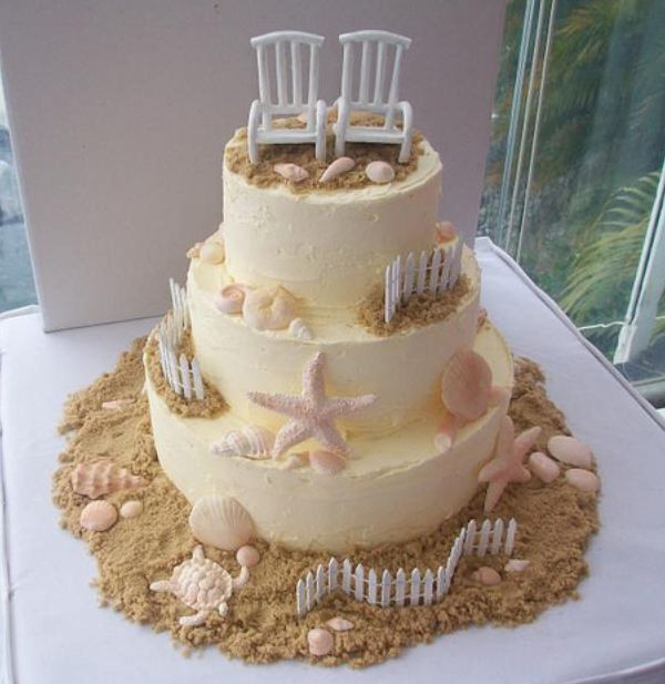 Beach Wedding Cakes
 2015 Beach Wedding Cakes Romantic and Beautiful Sense