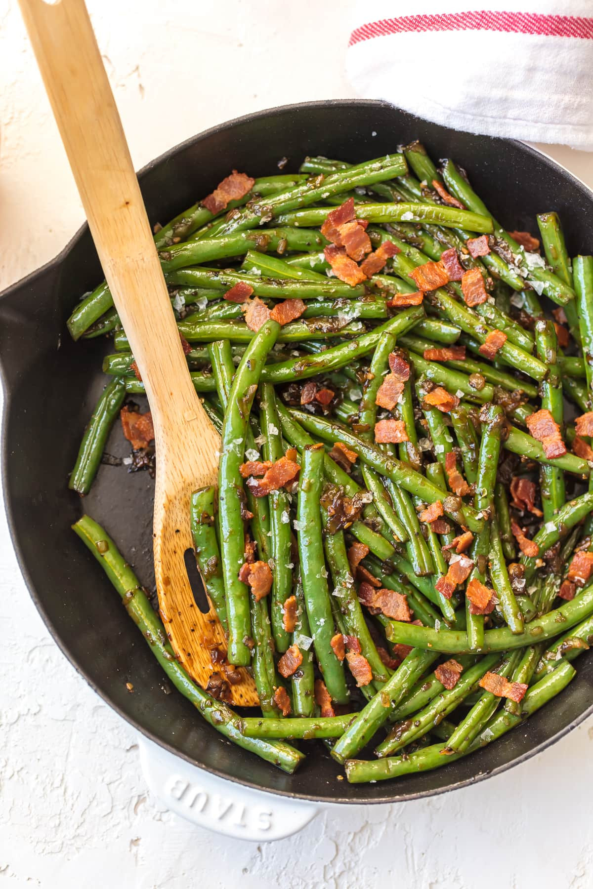 Bean Side Dishes
 Skillet Green Beans with Bacon Bourbon Green Beans Recipe