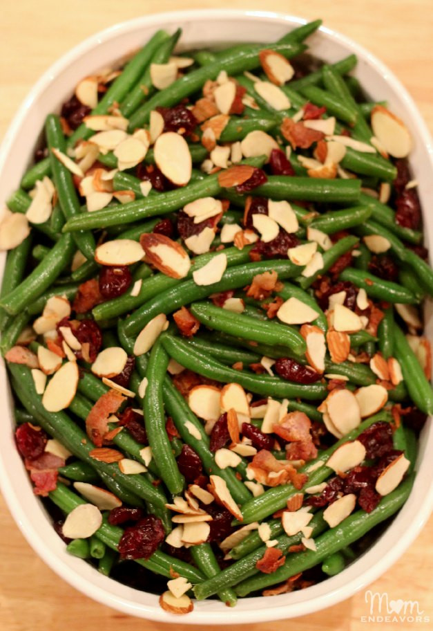 Bean Side Dishes
 Holiday Side Dish – Bacon Cranberry Almond Green Beans