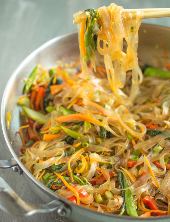 Bean Thread Noodles
 Ve able Stir Fry Mung Bean Noodles