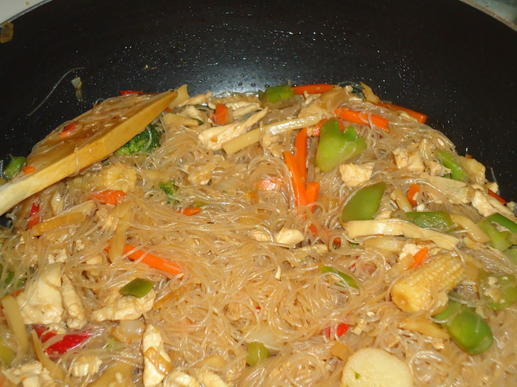 Bean Thread Noodles
 Stir Fried Chicken with Bean Thread Noodles and Ve ables