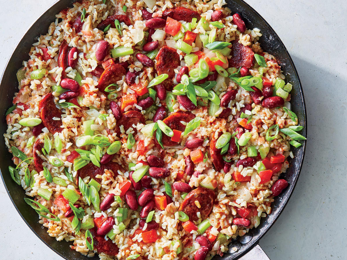 Beans And Rice Recipes
 Skillet Red Beans and Rice Recipe Cooking Light