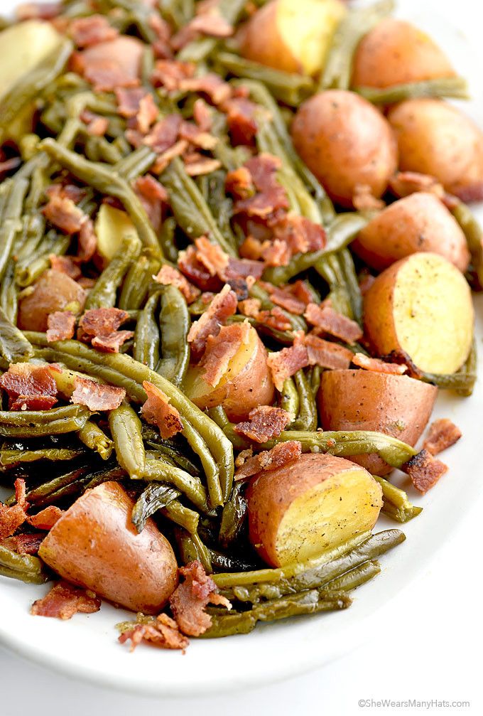 Beans Greens Potatoes
 soul food green beans and potatoes