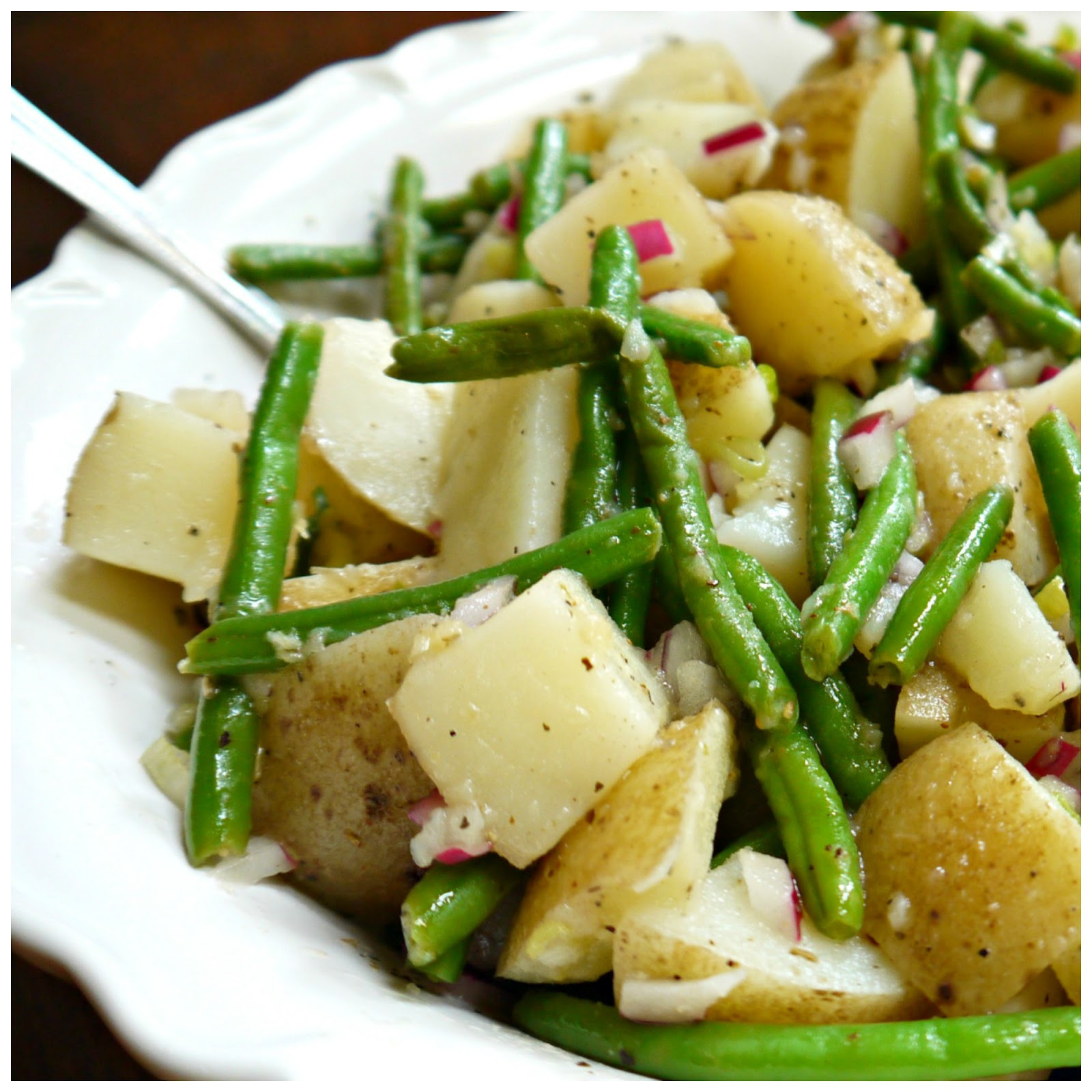 Beans Greens Potatoes
 Sweet Little Bluebird Potato and Green Bean Salad