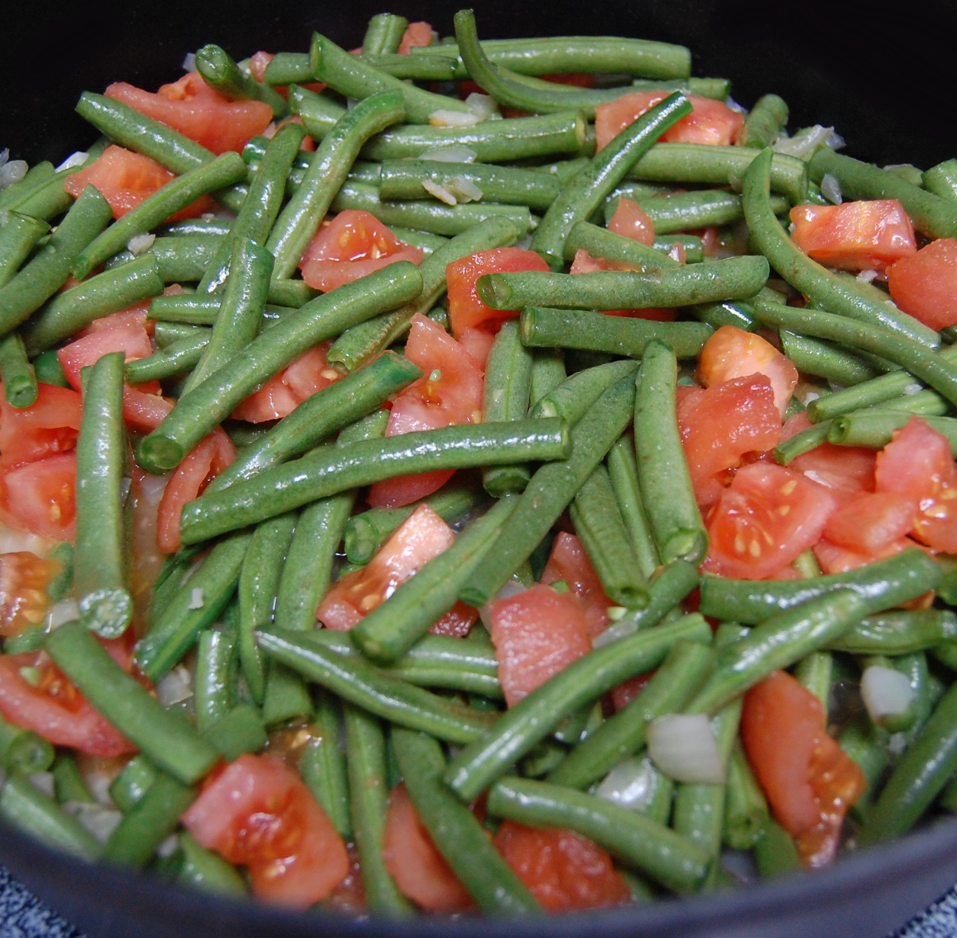 Beans Greens Tomatoes
 Green Beans and Tomatoes