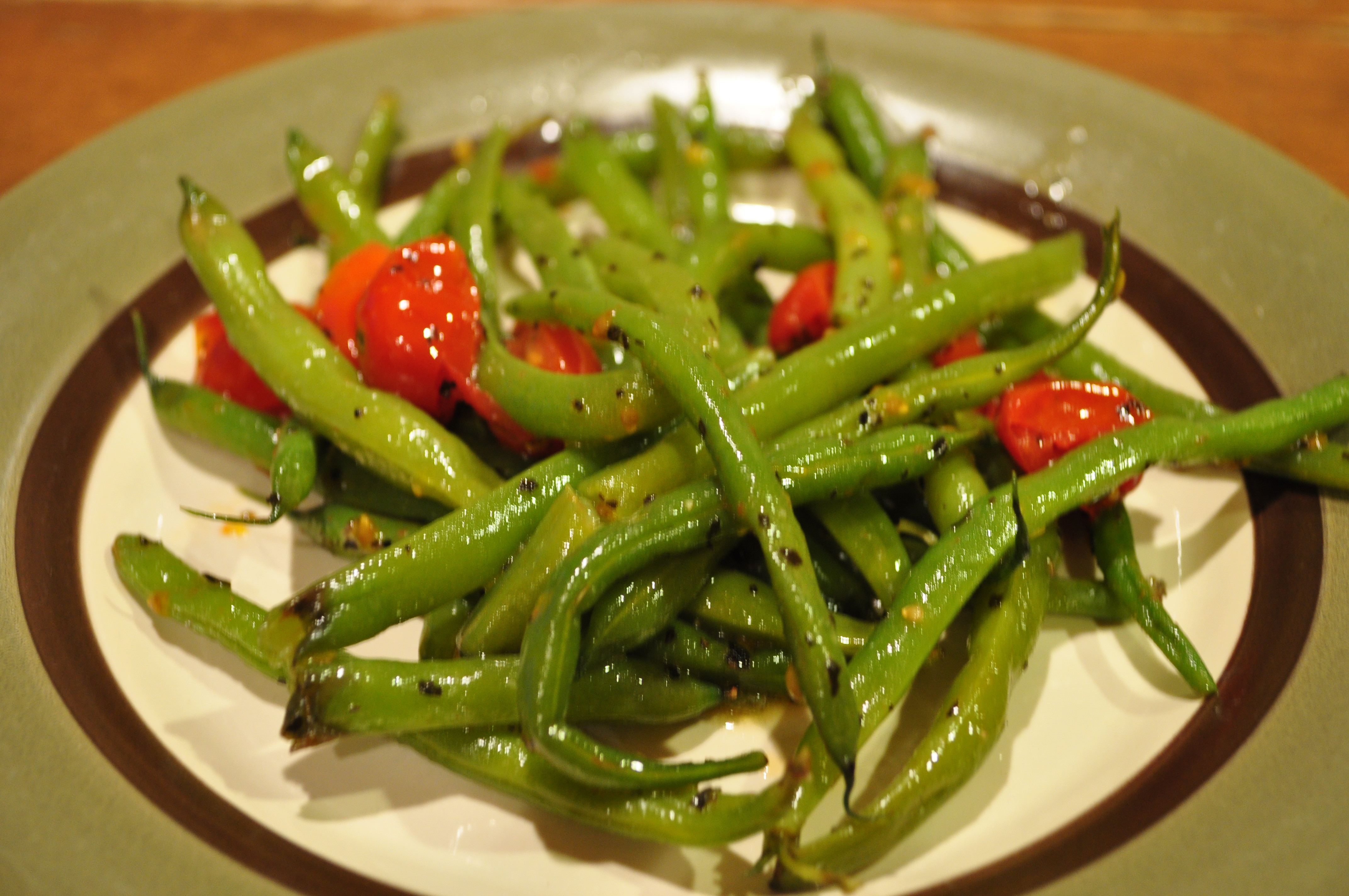 Beans Greens Tomatoes
 Green Beans with Tomatoes