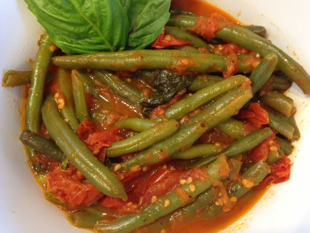 Beans Greens Tomatoes
 Sauteed Green Beans with Fresh Tomatoes