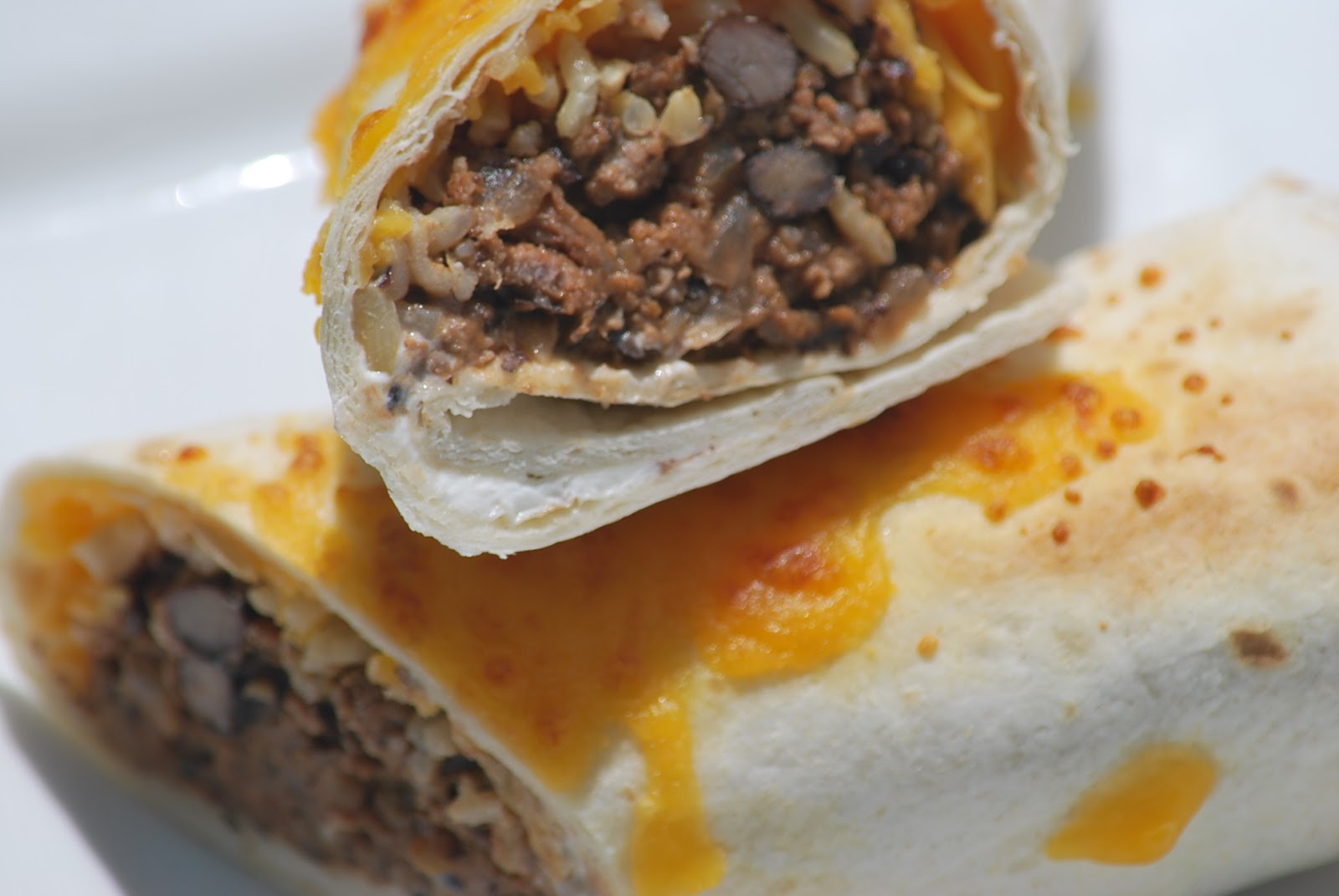 Beef And Bean Burritos
 My story in recipes Bean and Beef Burritos