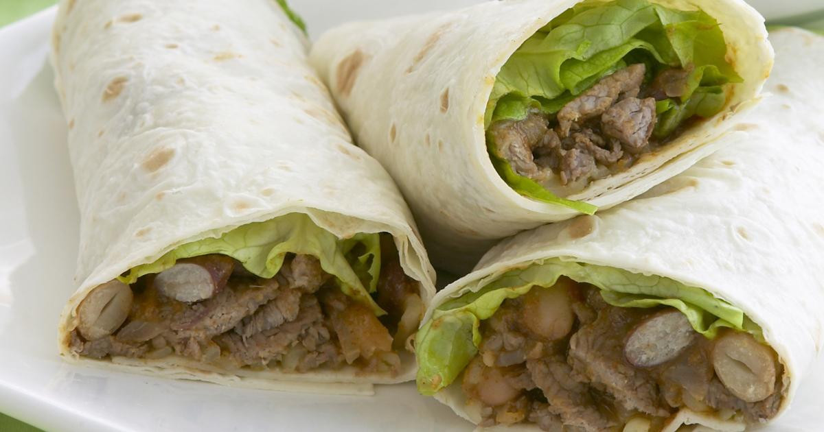 Beef And Bean Burritos
 Beef and bean burritos