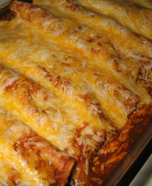 Beef And Bean Enchiladas
 Beef and Bean Enchiladas