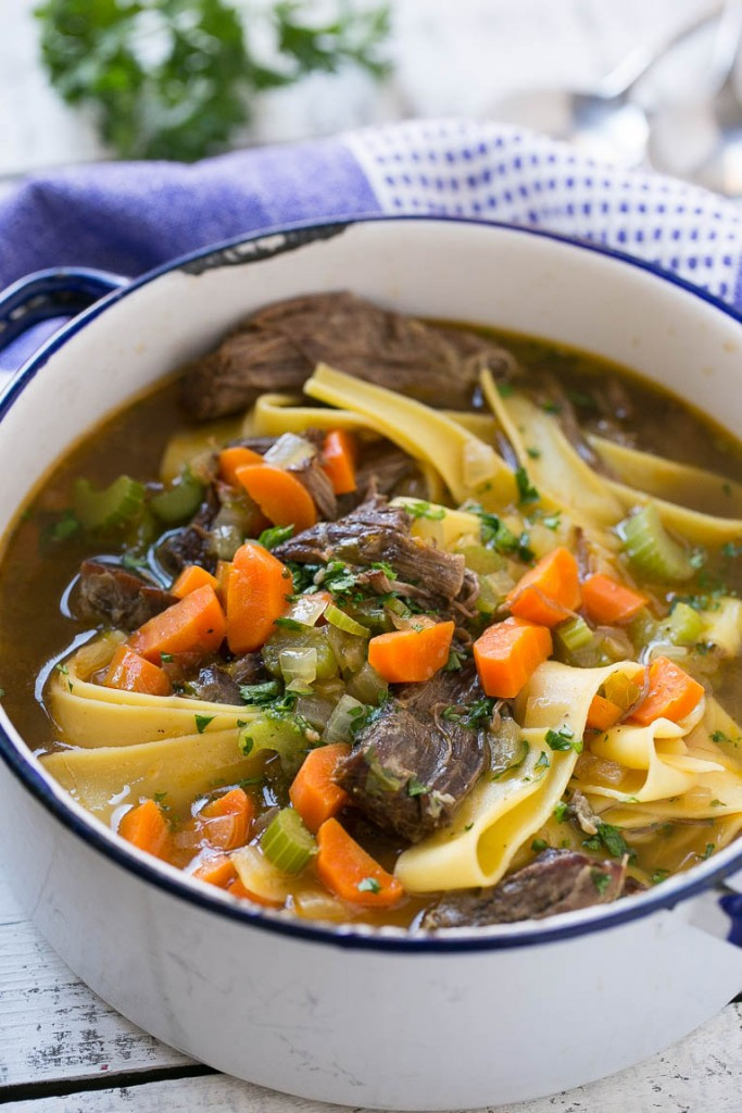 Beef And Egg Noodles
 Beef and Egg Noodle Soup Dinner at the Zoo