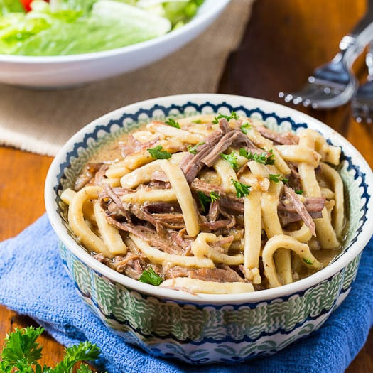 Beef And Egg Noodles
 Crock Pot Beef and Noodles Spicy Southern Kitchen