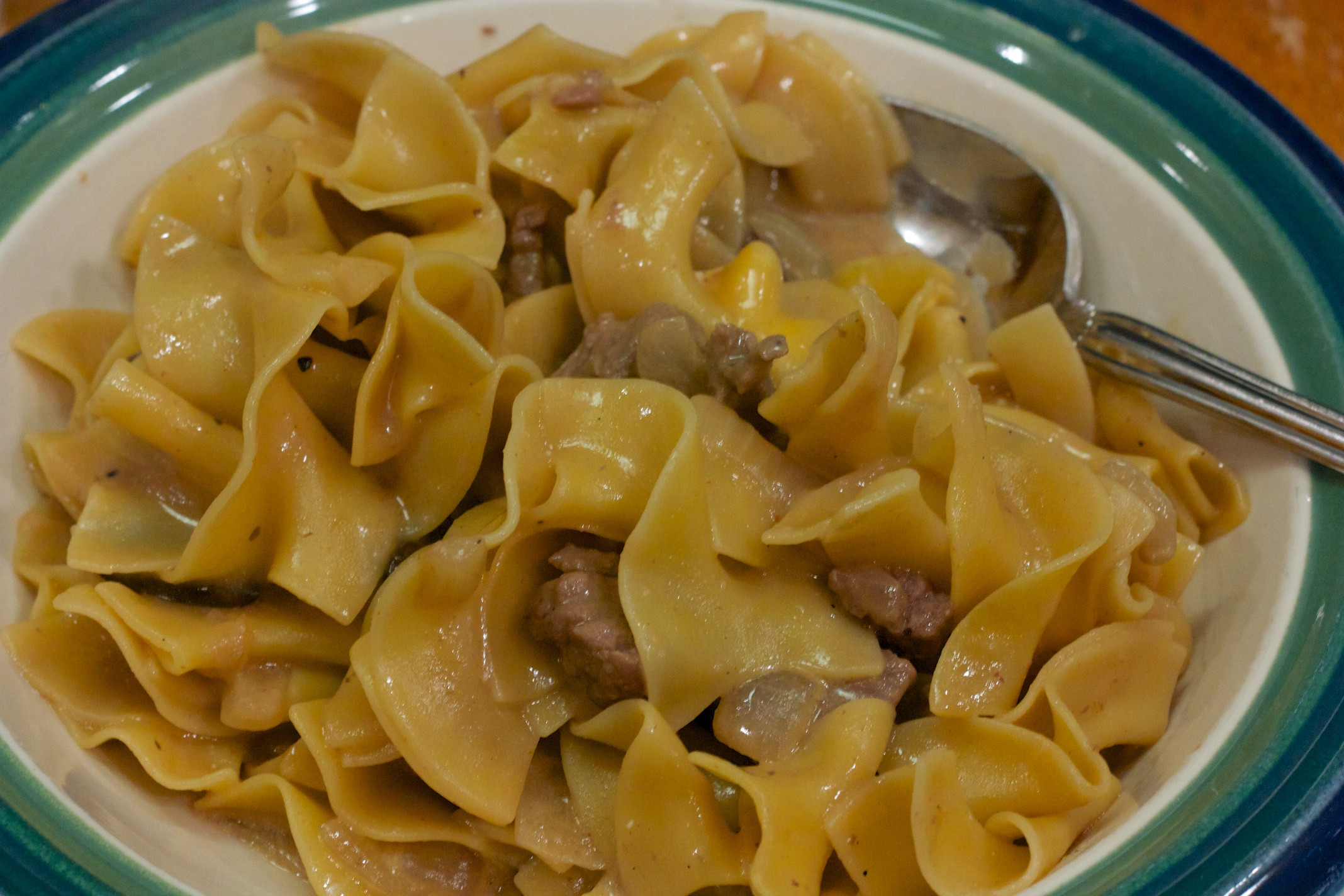 Beef And Egg Noodles
 Tuesday Dinner Beef Stroganov with Egg Noodles