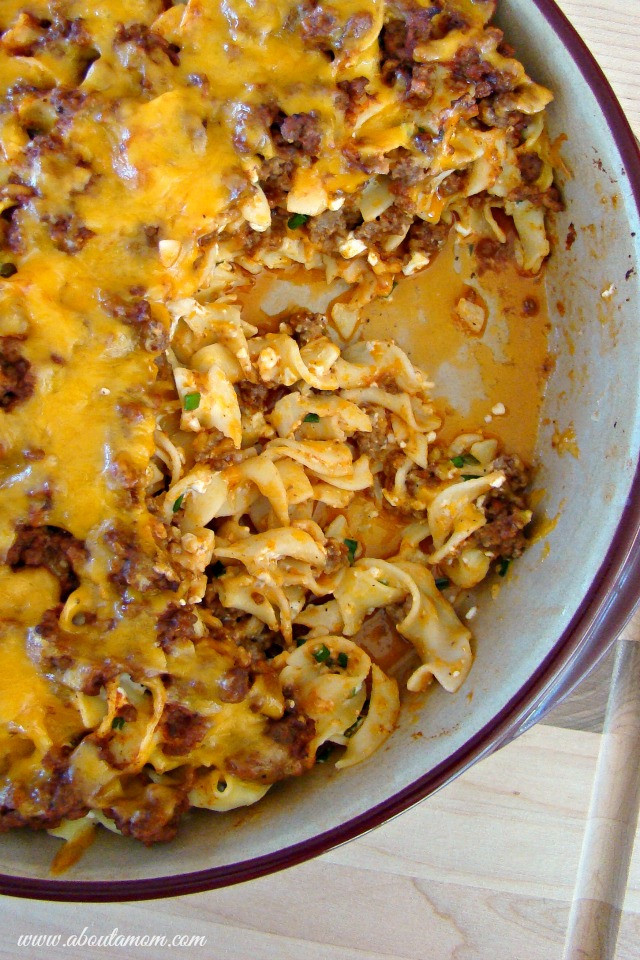 Beef And Noodle Casserole
 Tangy Beef and Noodle Casserole About A Mom