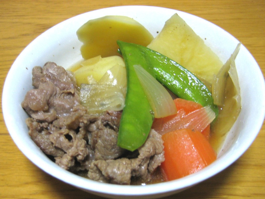 Beef And Potato Stew
 Japanese beef and potato stew Nikujaga