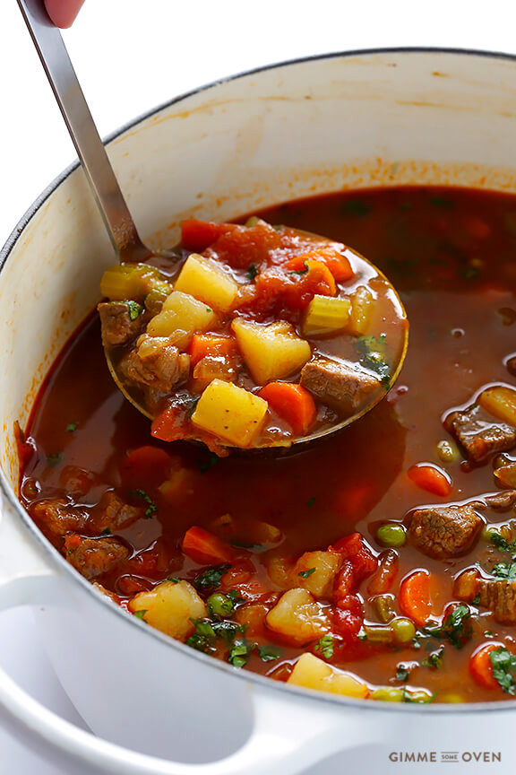 Beef And Vegetable Soup
 Ve able Beef Soup