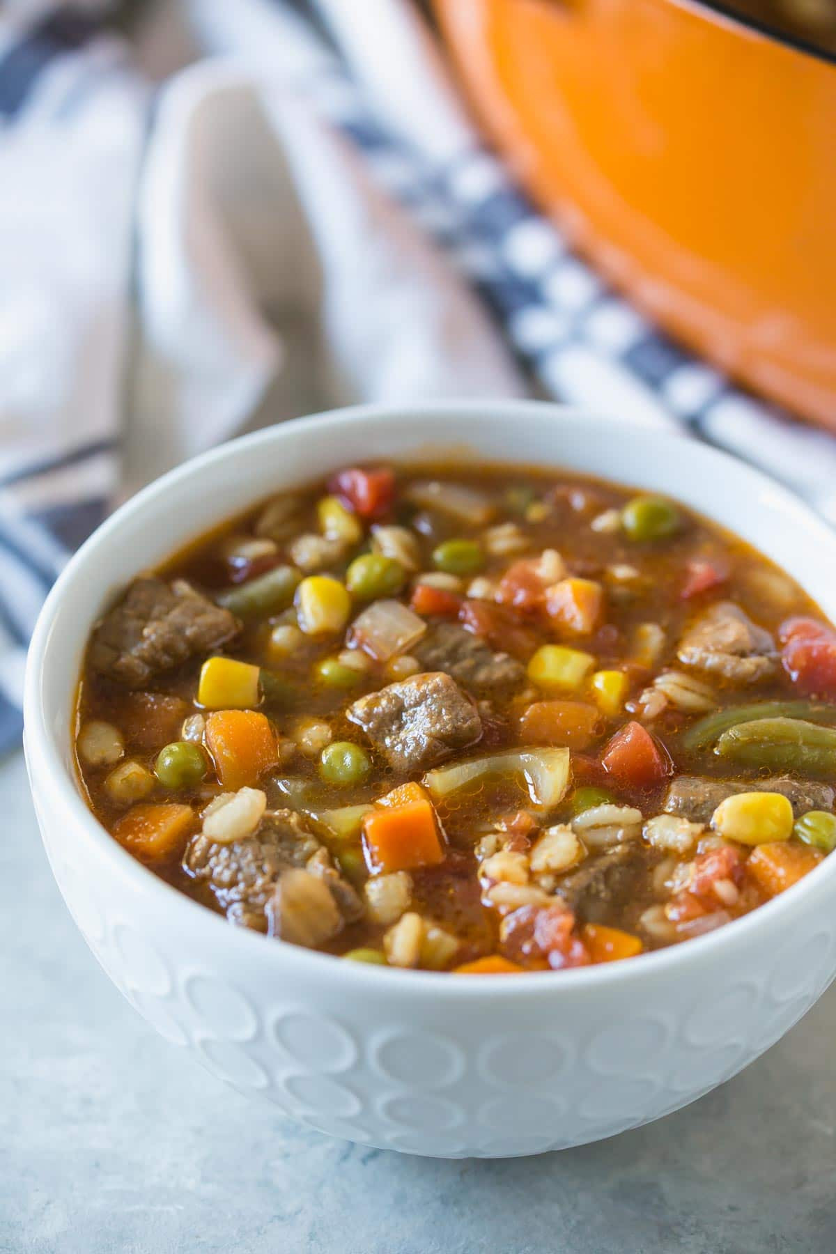 Beef And Vegetable Soup
 Recipe Revisited Ve able Beef Barley Soup Simply Whisked