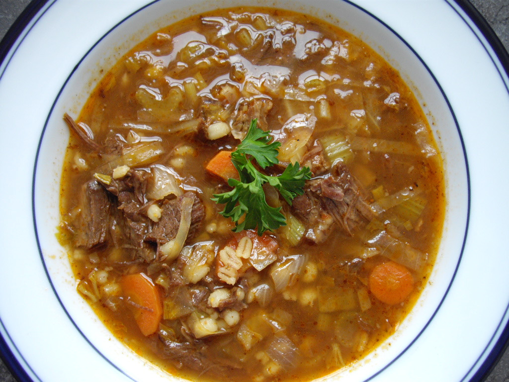 Beef Barley Soup
 Chef Jimmy s Kitchen