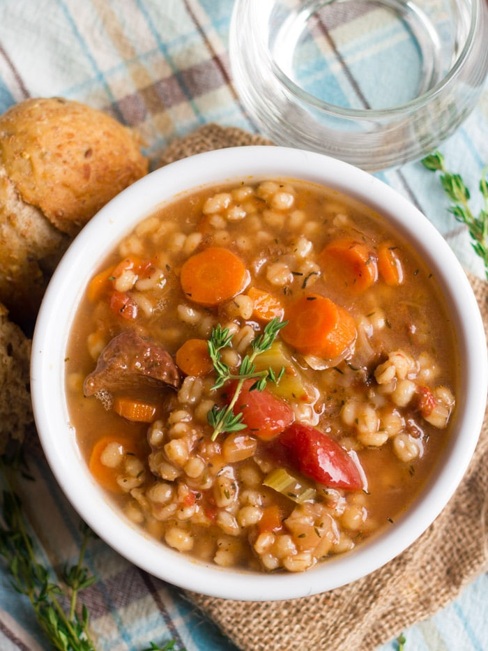 Beef Barley Soup
 Vegan Beef Barley Soup Connoisseurus Veg