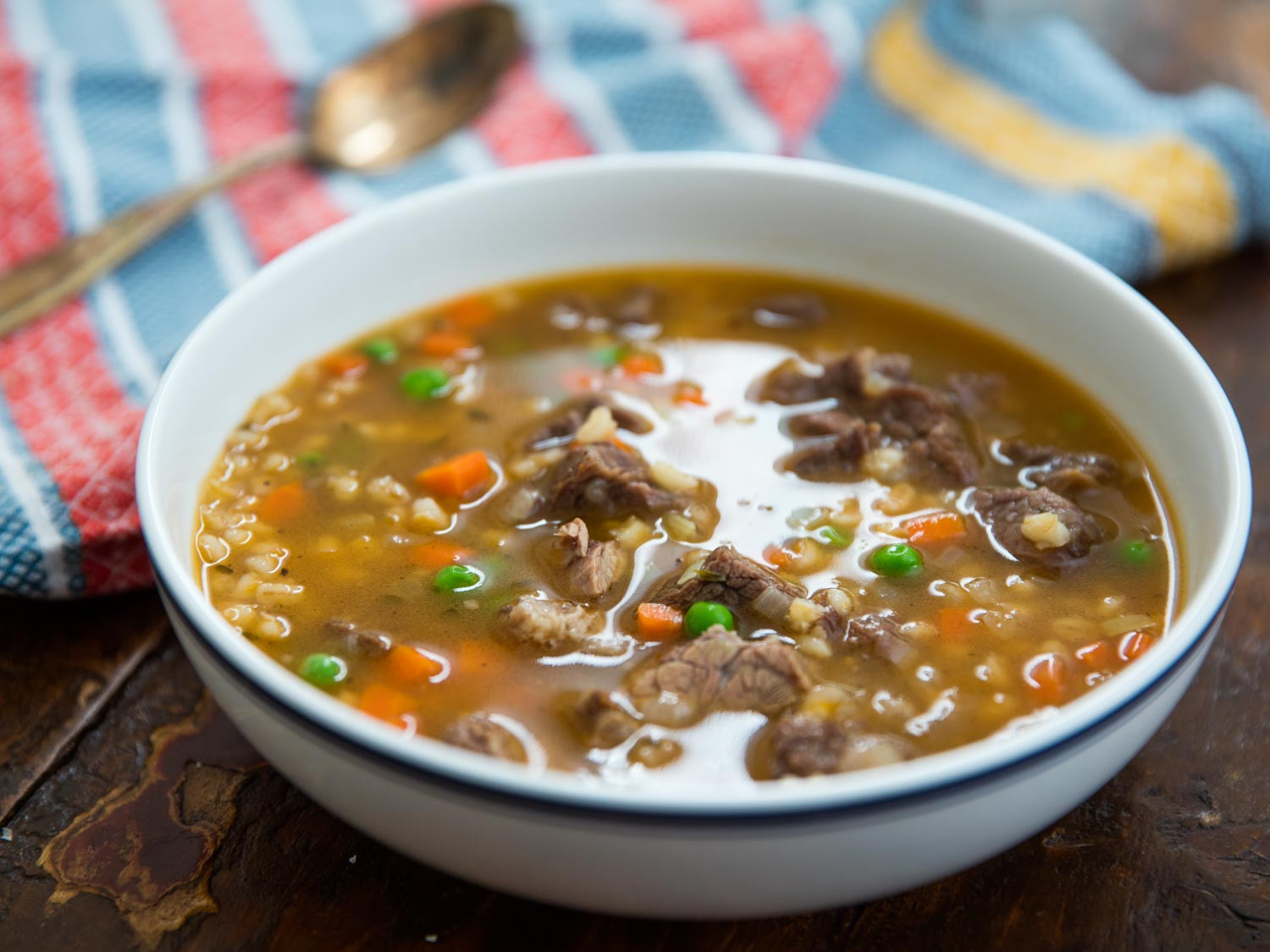 Beef Barley Soup
 Pressure Cooker Beef Barley Soup Recipe