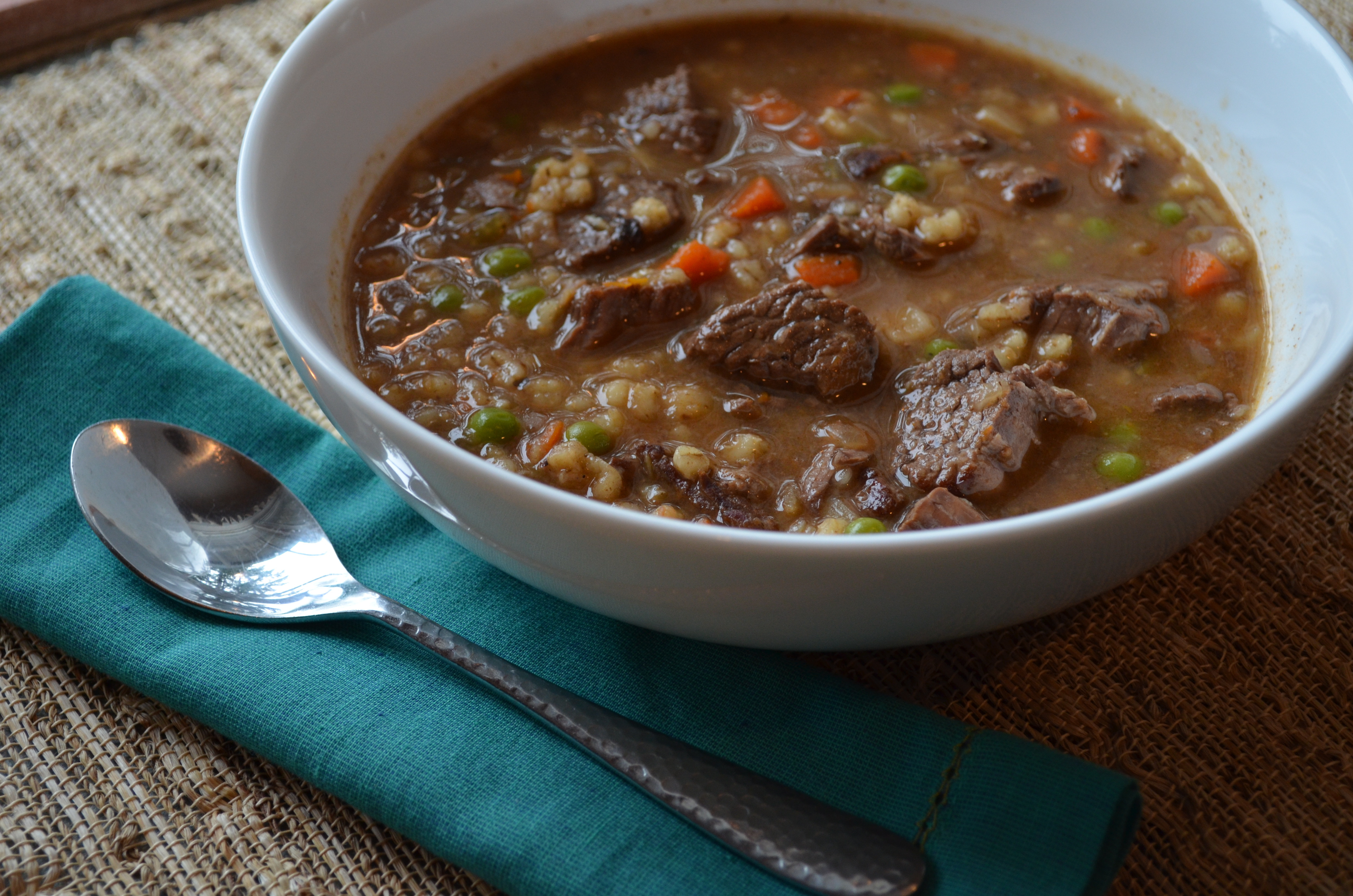 Beef Barley Soup
 beef and barley