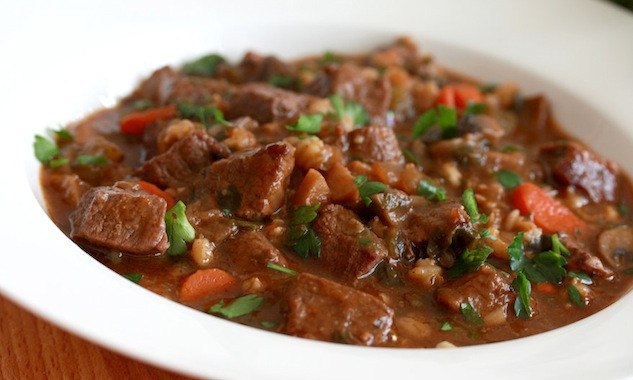 Beef Barley Stew
 Hearty Beef and Barley Stew – Honest Cooking