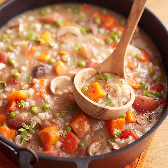 Beef Barley Stew
 Beef and Barley Stew