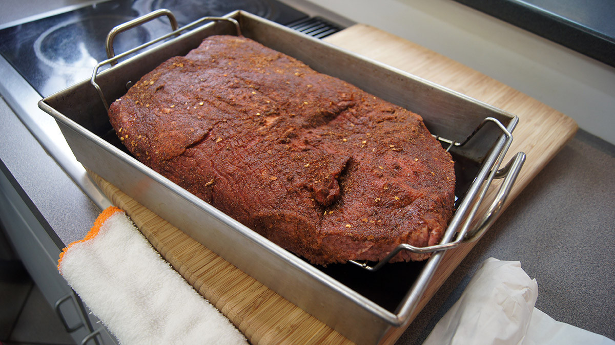 Beef Brisket In Oven
 Oven Roasted BBQ Beef Brisket Recipe