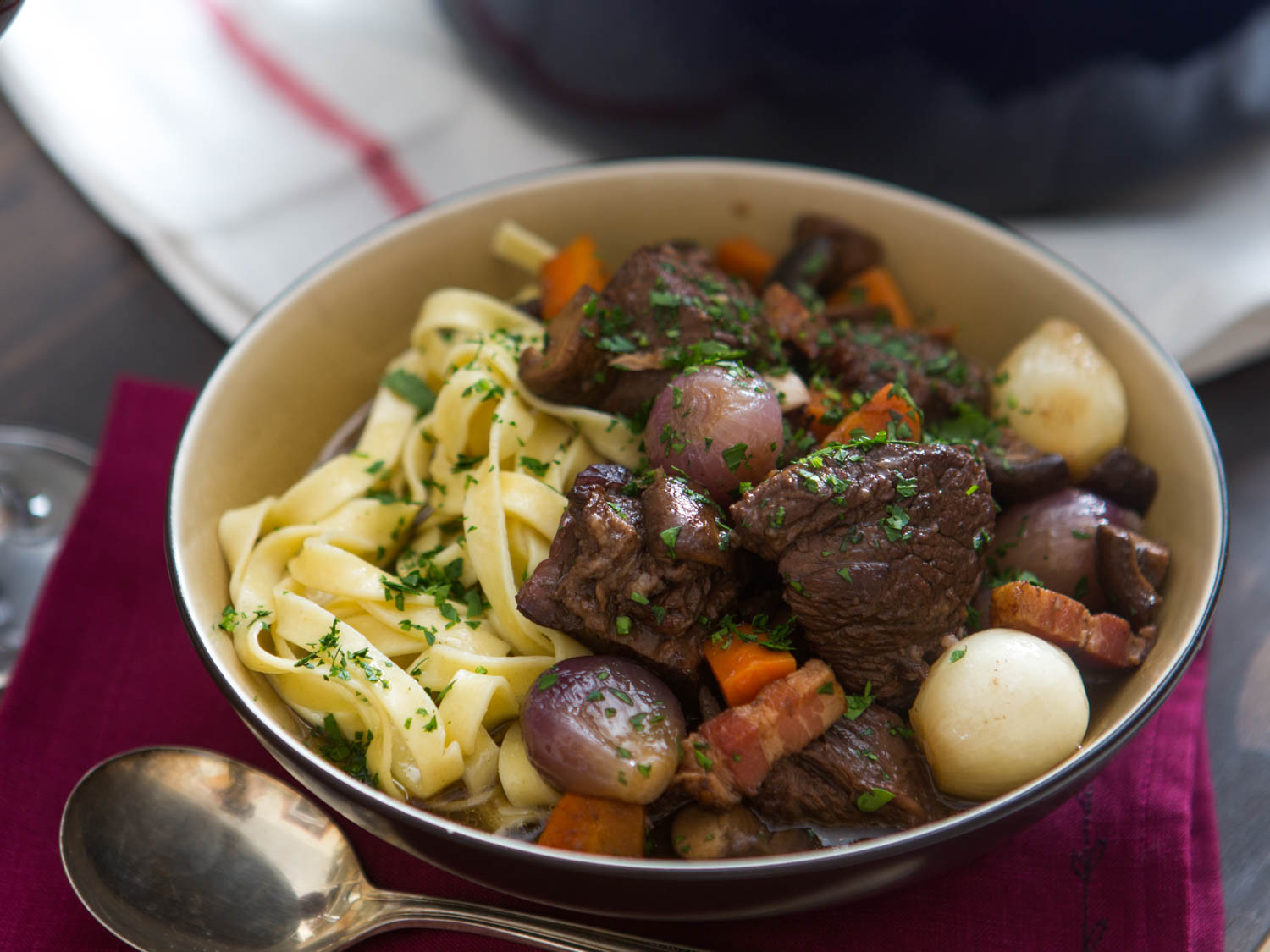 Beef Burgundy Stew
 How to Make the Best Boeuf Bourguignon Beef Stewed in Red