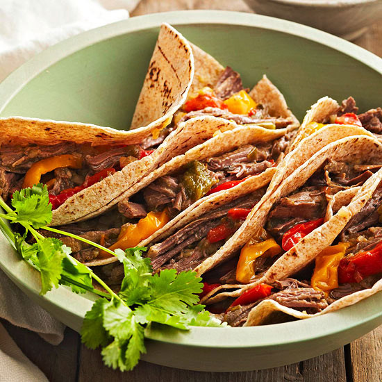 Beef Fajitas Recipe
 Slow Cooked Beef Fajitas