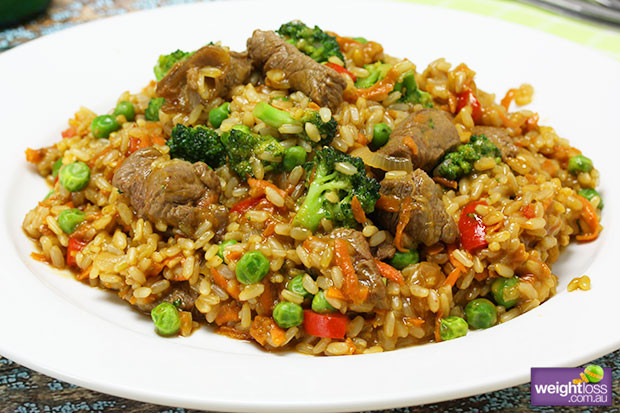 Beef Fried Rice Recipe
 Satay Fried Rice with Beef