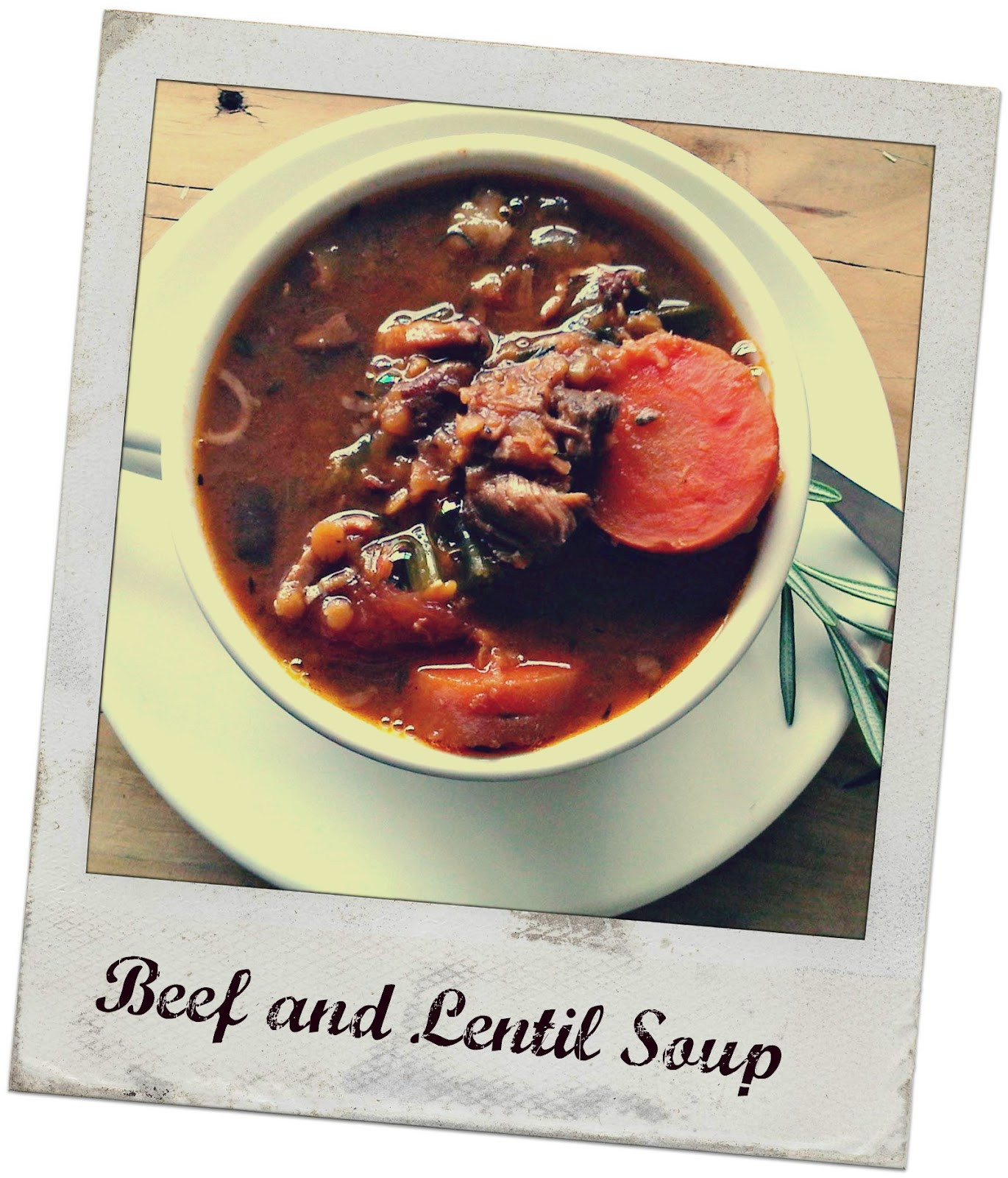 Beef Lentil Soup
 Beef and Lentil Soup recipe All4Recipes