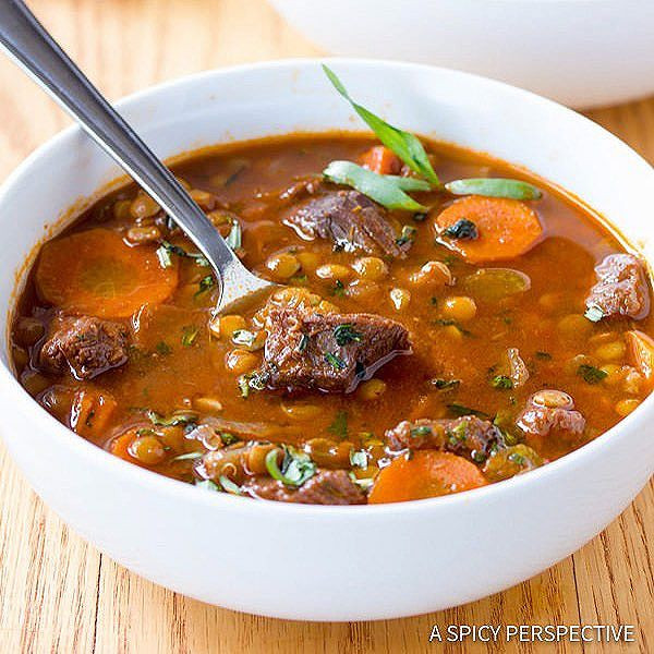 Beef Lentil Soup
 Healthy Beef & Lentil Soup recipe