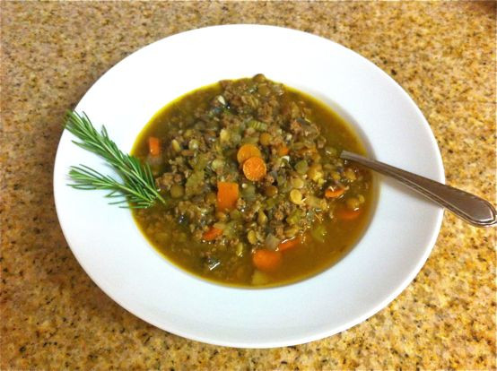 Beef Lentil Soup
 Beef Lentil Soup with Rosemary Healthier Dishes